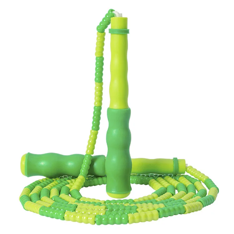 2.8 M Cheap Adjustable Length Segmented kids Jumping Rope For Boys Girls Skipping Rope Soft Beaded Jump Ropes For Kids
