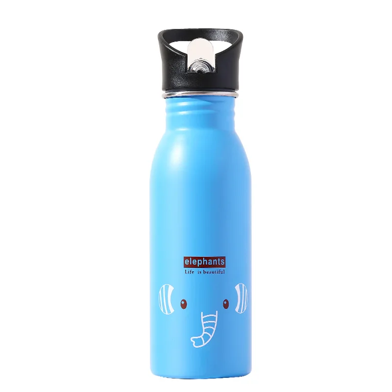 FX Water Bottle Lovely for Children 304 Stainless Steel Sports Kettle 500ml Outdoor Portable Sports Cup