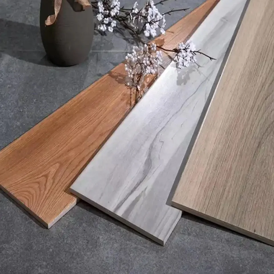 Porcelain Floor Tile Large Format Antique Wooden Wood Look Ceramic CLASSIC Glazed Matte Surface 200x1000 Big Size Square 9mm 6%