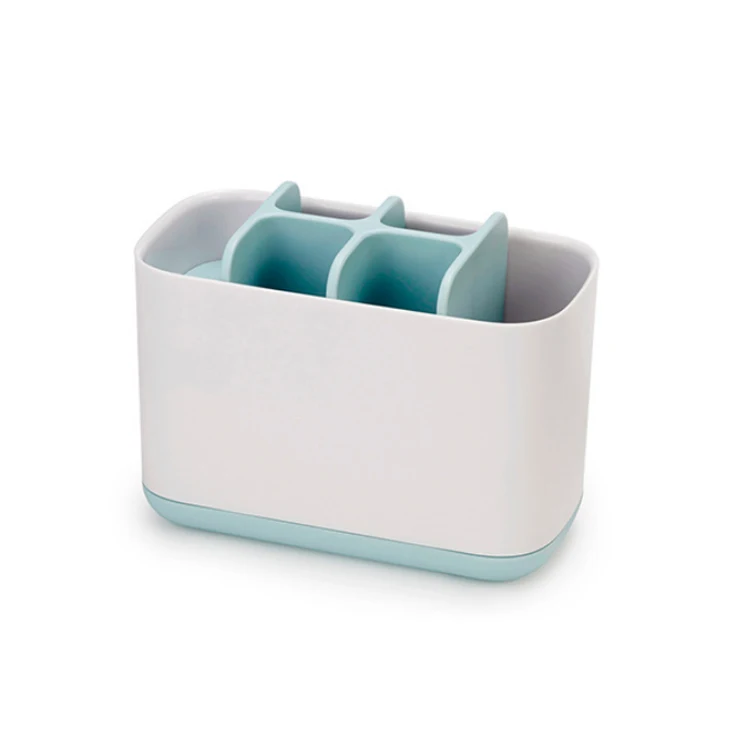Factory Wholesale Fancy Bathroom Stand Portable Unique Plastic Toothbrush and Toothpaste Holder Organizer