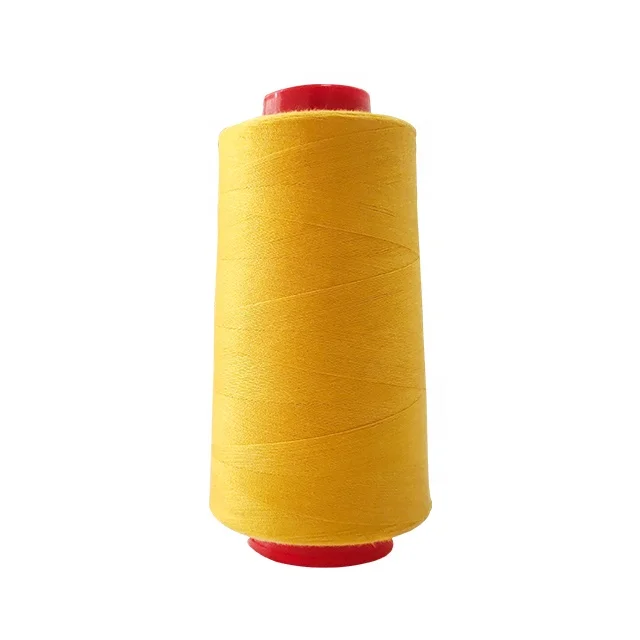 High Quality polyester theard 5000 402 in black and red color in stock bulk sewing thread