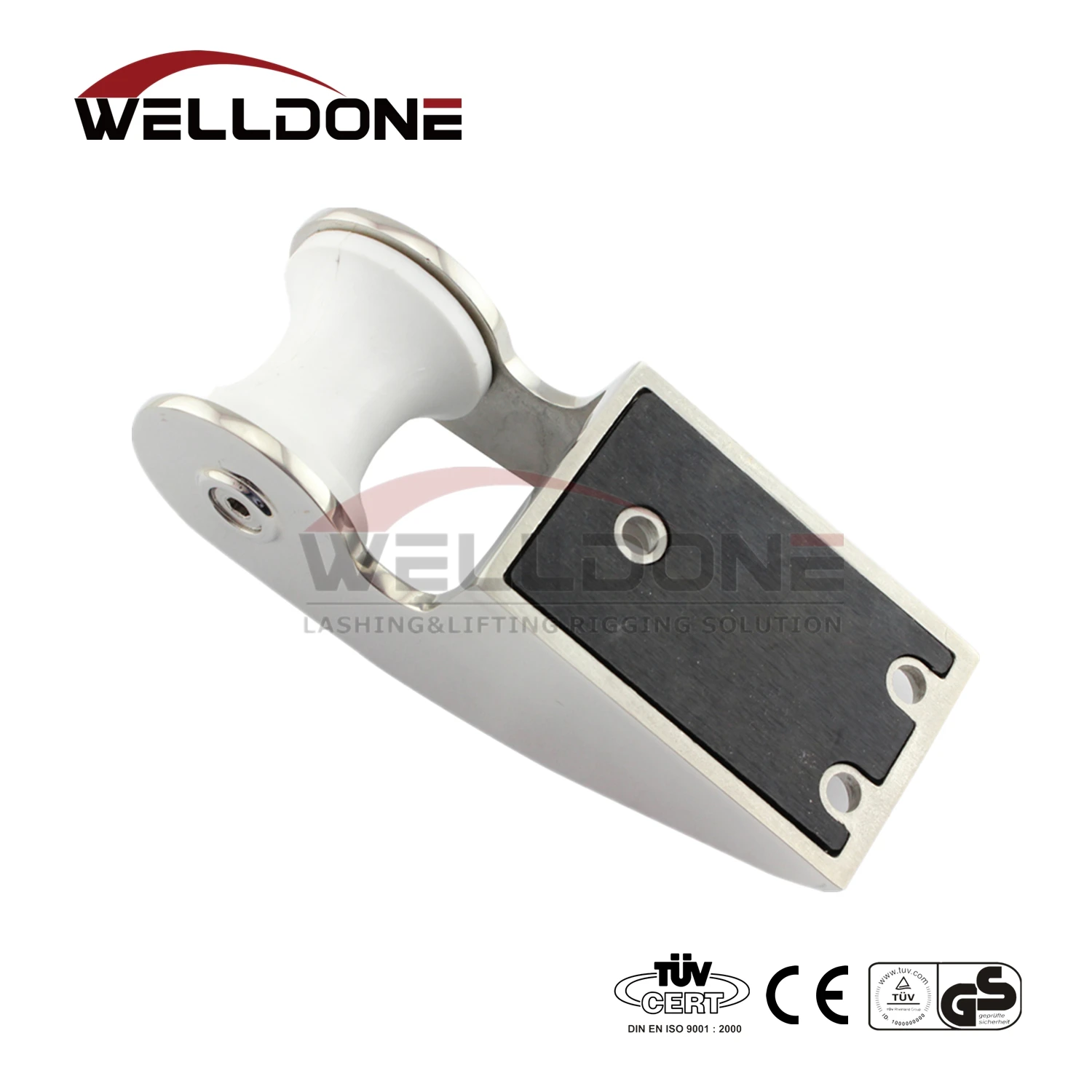 Marine 316 Nylon Sheave Stainless Steel Anchor Bow Roller Bracket with non-slip mat