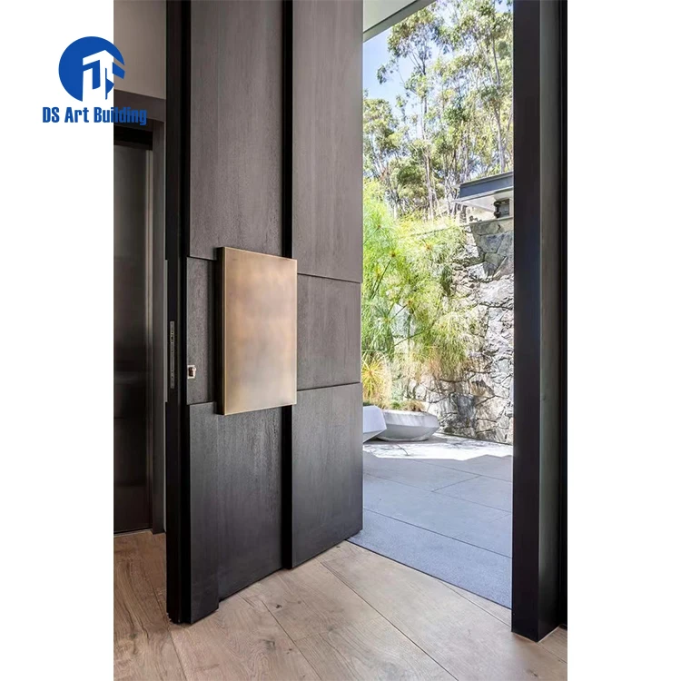 DS exterior door luxury entrance stainless steel entry security door aluminium pivot front doors for houses