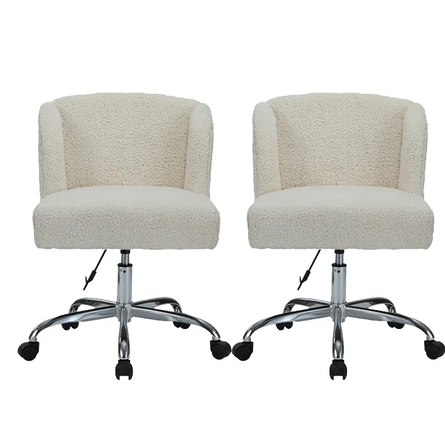Customized Office Used Swivel Wool Height Adjustable Office Chair For Visitors