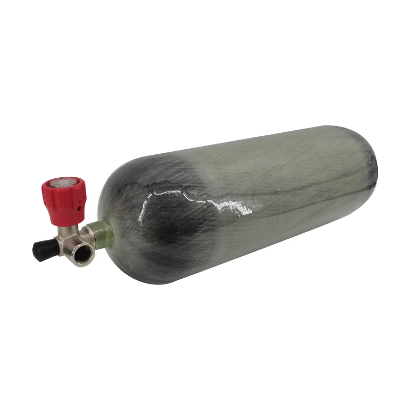9L CE fully wrapped carbon fiber cylinder 4500psi 30mpa paintball pcp hunting gas cylnder senapan angin pcp