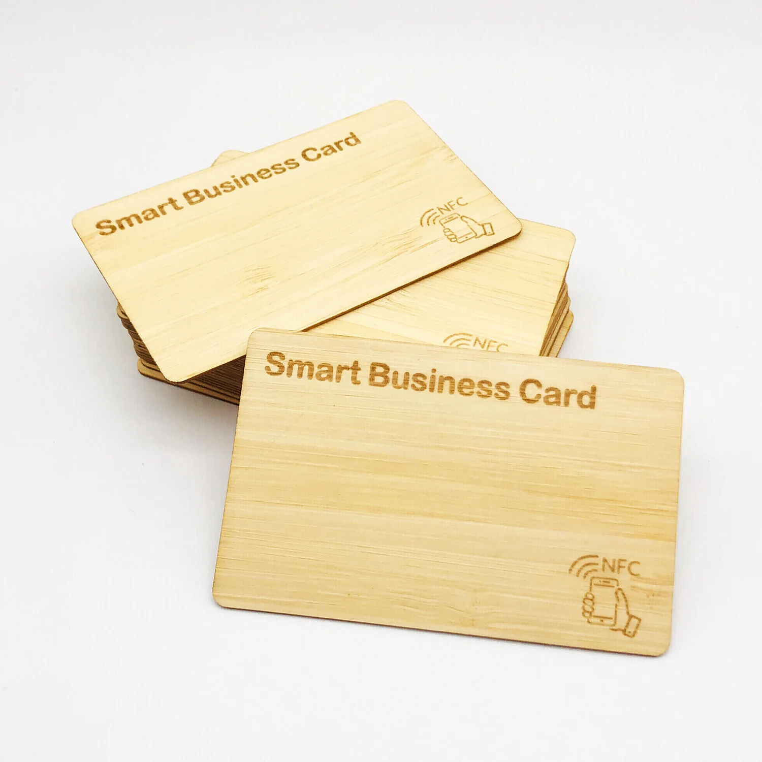 Eco-friendly Custom Logo Shape and Sized Wood NFC Card Tag for Hotel Key System