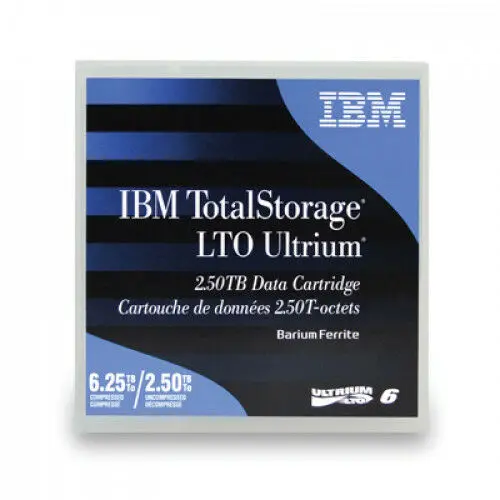 New I B M  Total  Storage LTO Ultrium 6  Data Cartridge(00V7590) 2.5T-6.25T LTO6