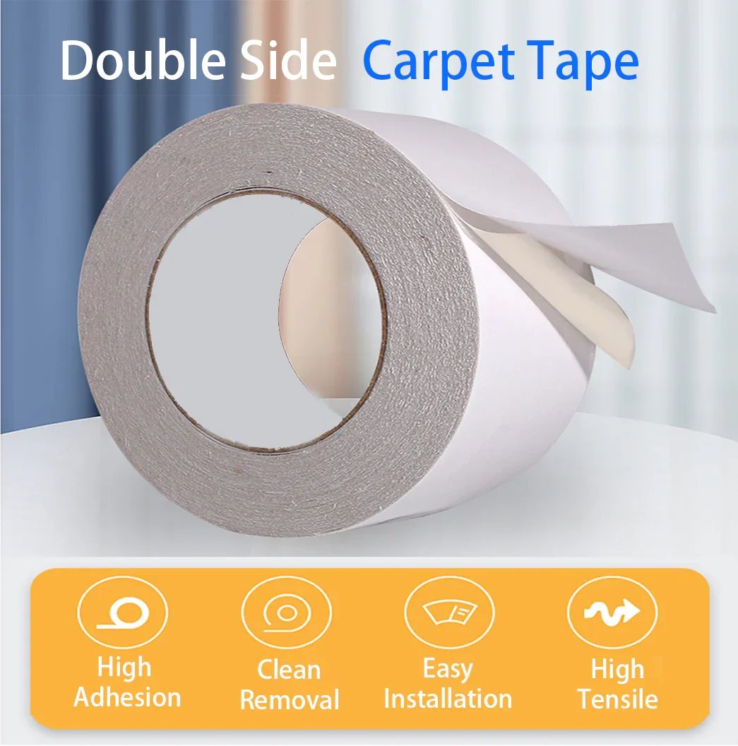 15 Years Experience Factory Supply Fireproof Hot Melt 2inch X 60Y Double Sided Carpet Tape