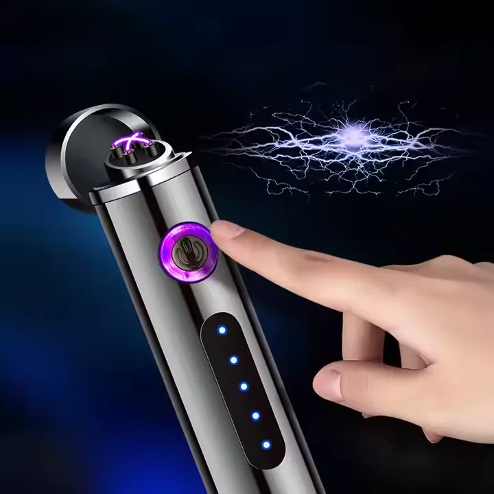Lighter charging windproof creative personality ignition dual arc induction lighter USB electronic cigarette lighter