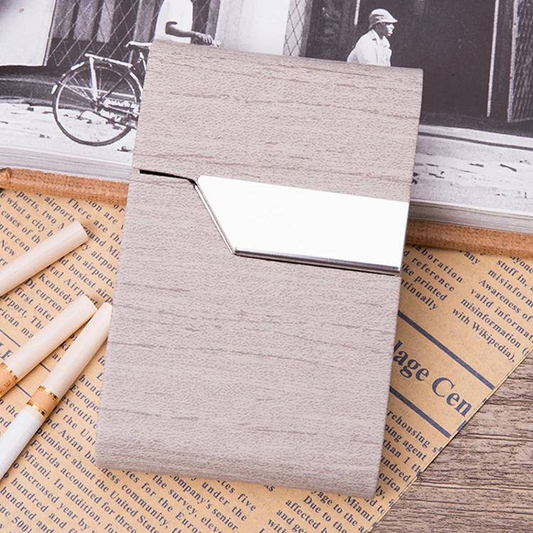 CH020 Fashion High Grade Cigarette Case Portable Slim Bank Card Holder Metal Bulk Business Card Holders