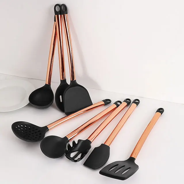 Silicone Kitchen Utensils 10 Piece Cooking Shovel Spoon Set Kitchen Special All Inclusive Kitchen Utensils