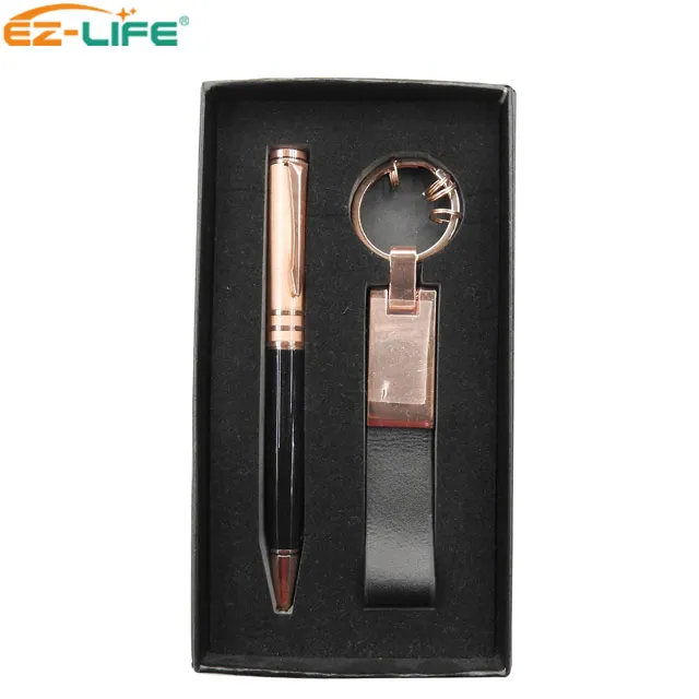 Рекламный подарочный набор предметов изготовленный на заказ брелок металлическая необычная ручка для