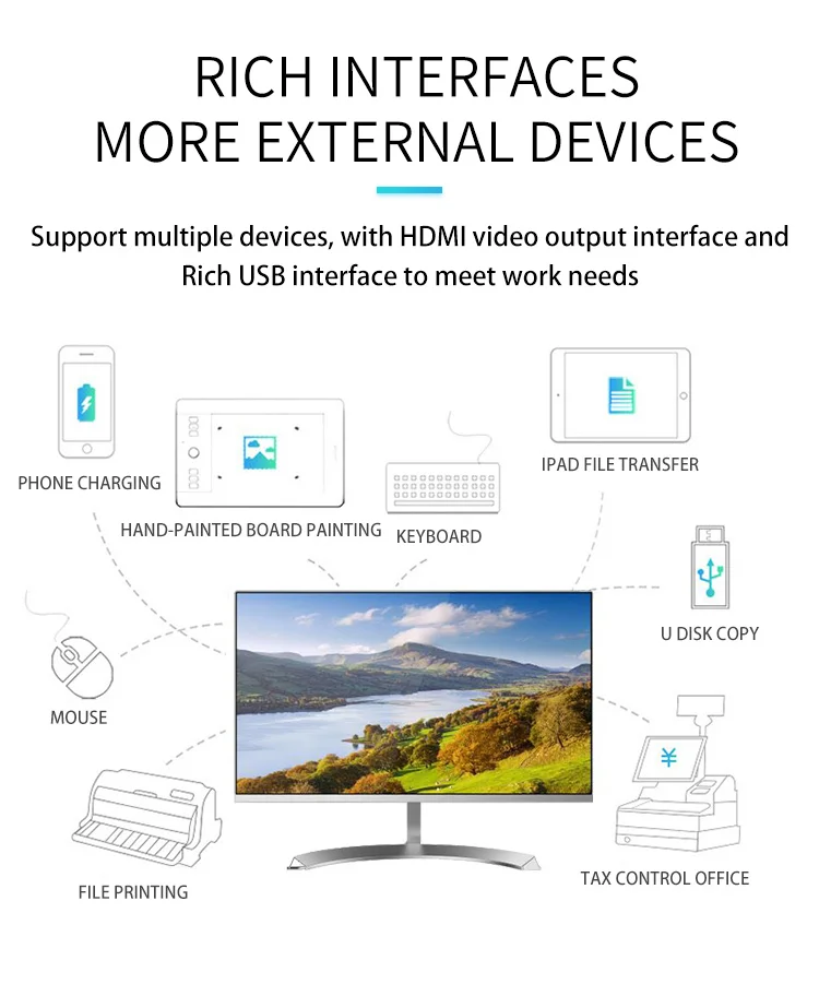 Игровой настольный компьютер 21 5 дюйма 23 8 i3 i5 i7 4G 8G RAM 256G