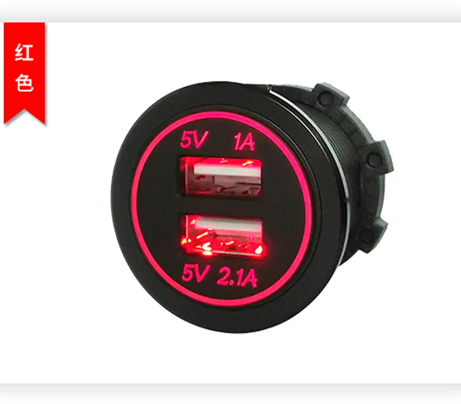 A19 3.1a Панель Крепления 2.1a 2 порта зарядное устройство 12 В двойной Usb разъем для автомобиля Автобус Лодка Rv