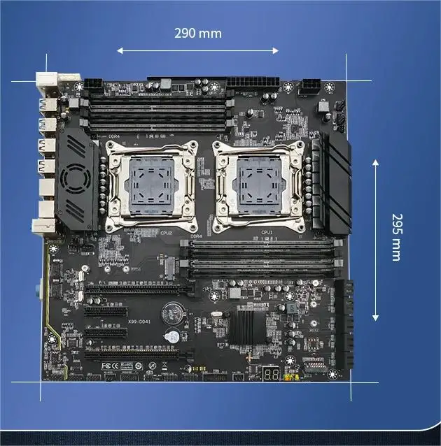 C612 Chipset X99 dual cpu LGA2011-3 ATX DDR4 Dual E5 x99 mainboard gaming pc motherboard