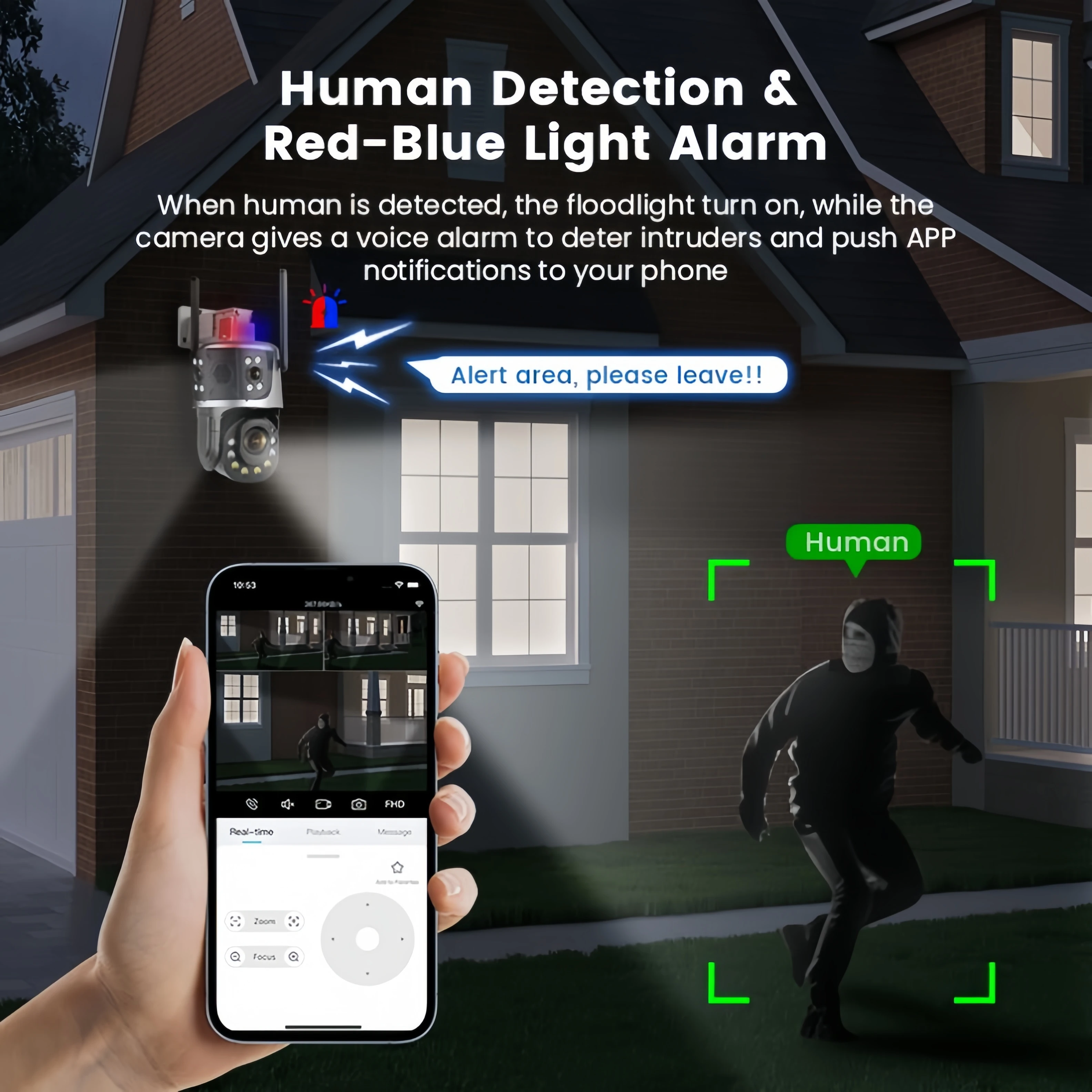 iCsee 12MP 50X Optical Zoom Wireless WiFi 4G CCTV PTZ Camera Three Lens Outdoor Linkage Alarm Wifi  IP Security Camera