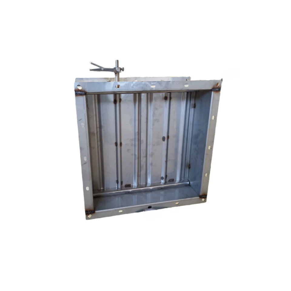Used for lithium battery production rectangle square stainless steel material 70 280 centigrade electric fire smoke damper