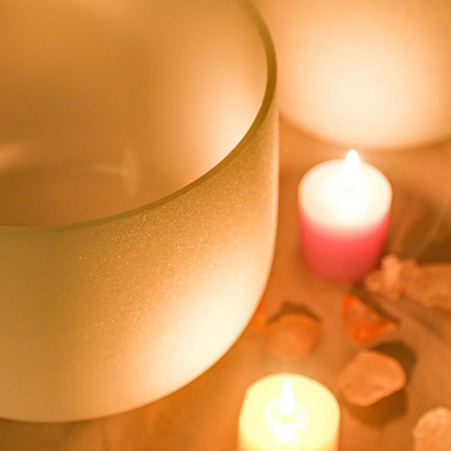 Chakra Quartz Crystal Singing Bowl Set Crystal Singing Bowl for Sound Healing