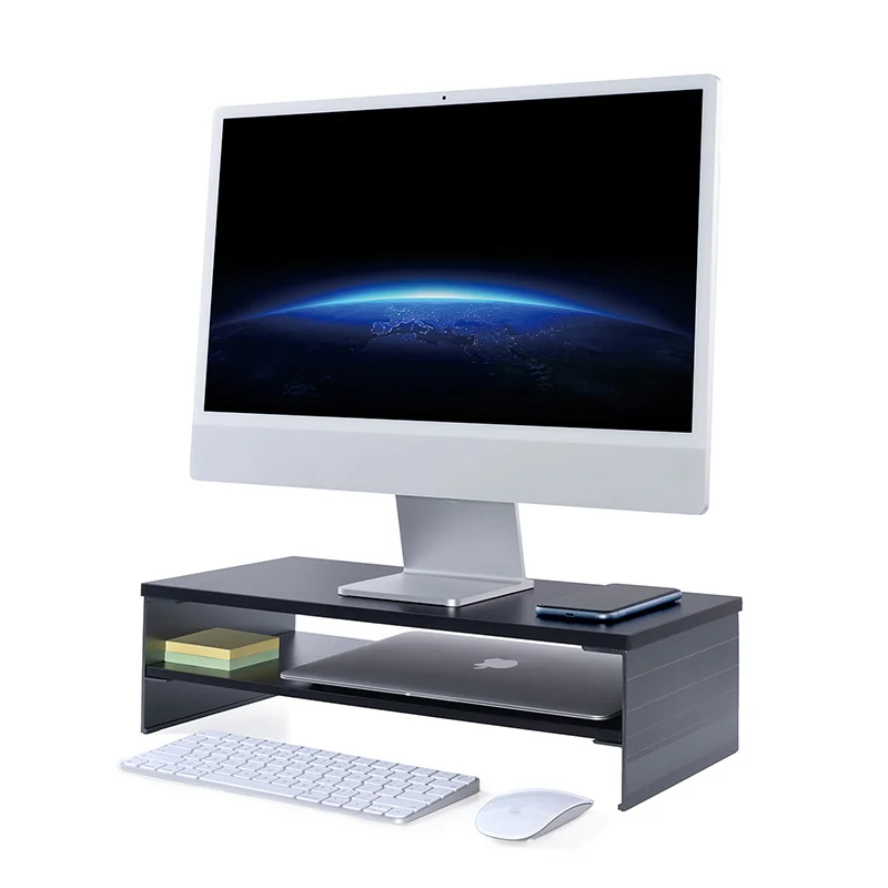 UPERGO Home office application Monitor Stand Riser Desktop Ergonomic Computer Riser Desk