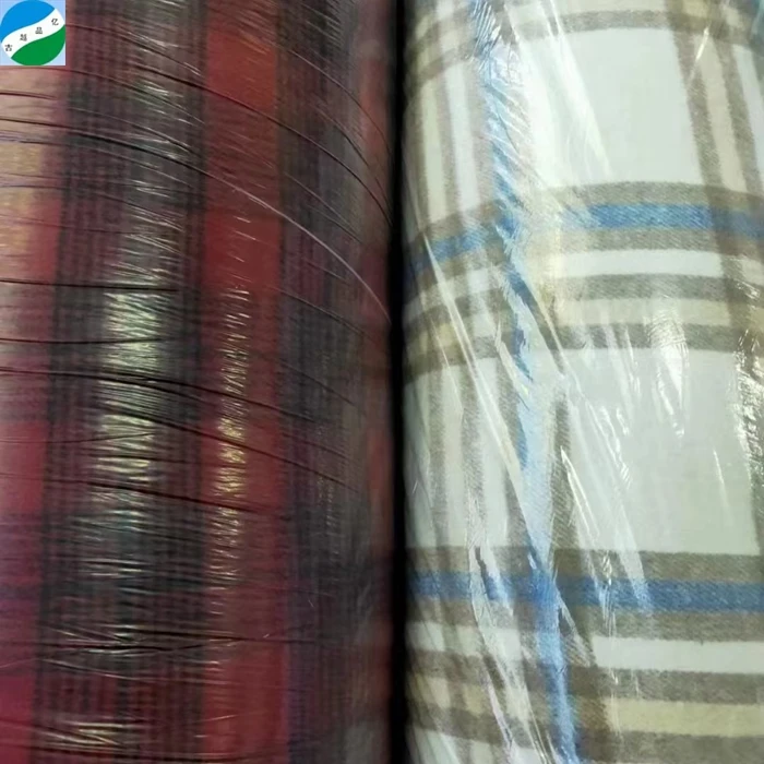 Hot selling popular woven stretch fabric for pants 60 cotton 40 polyester tr fabric yarn dyed stock lot for trouser