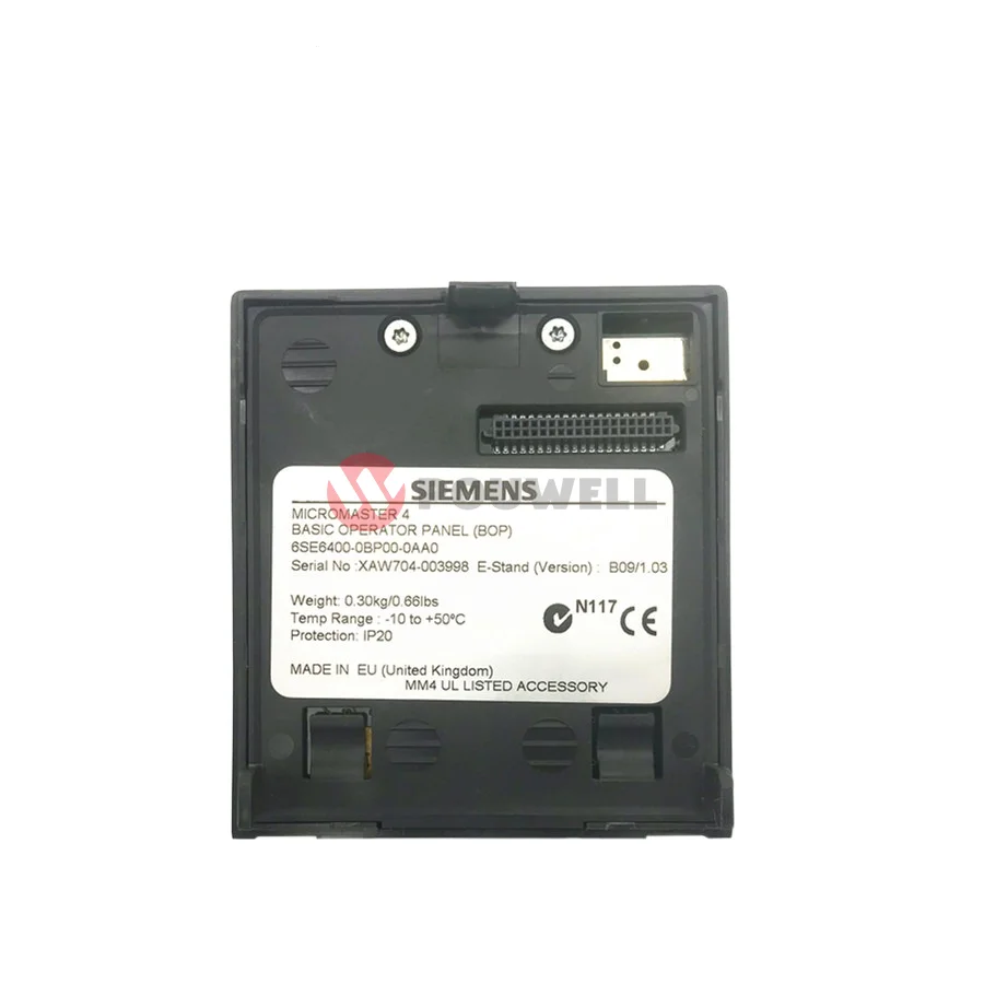 6SE6400-0BP00-0AA0 Siemens Micro Master 4 Basic Operator Panel 6SE6 400-0BP00-0AA0