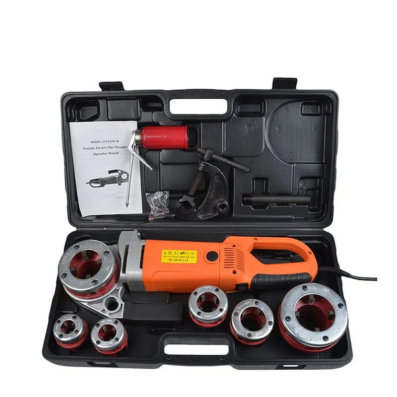 2300W 1/2 2 in Light Weight ELectric Pipe Threading Machine For Construction Power Pipe Threader