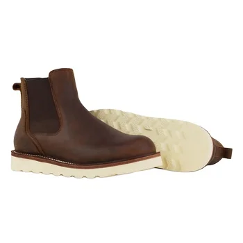 Unisex Chelsea Boots Casual Midi High Ankle Comfortable Genuine Leather British Increasing Summer Winter Famous Brands