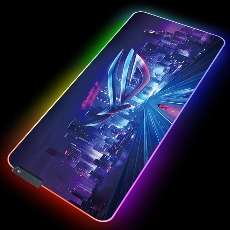 high cost performance LED ergonomic larger create custom sublimation gaming rgb mouse pad