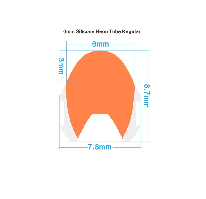 Quality Certification 6mm Silicon Led Neon Flex  Led Diffuser  Tube for Product Explosion Modern Novel Design Neon Sign