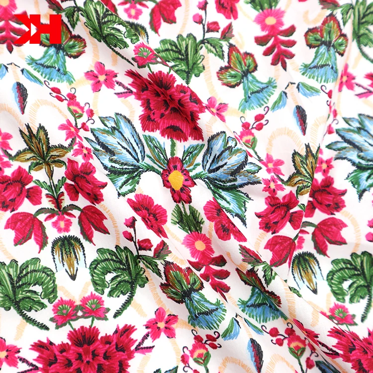Kahn tana new design custom print cotton liberty lawn fabric for garment