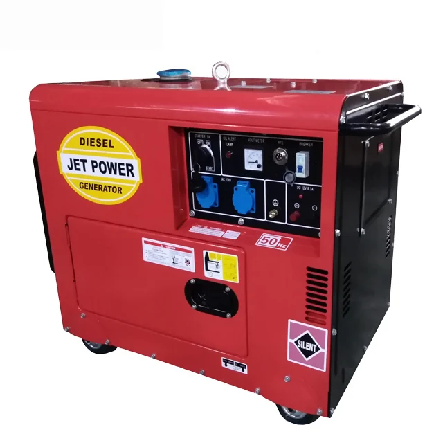 
6500 diesel generator 6.5kw 7kw air-cooled silent diesel generator price 