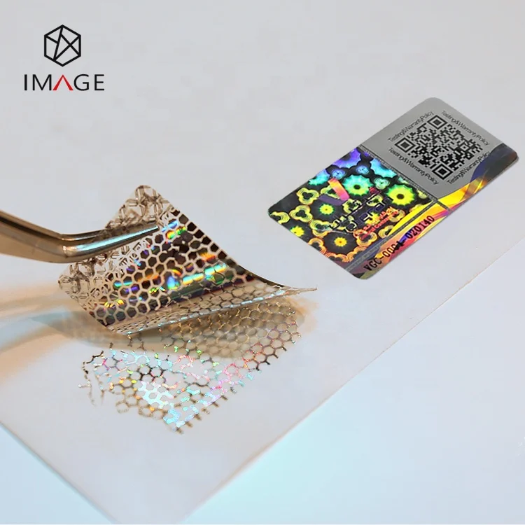  3d-наклейка с сотовым напылением на заказ qr-код голограмма случайным серийным номером для защиты
