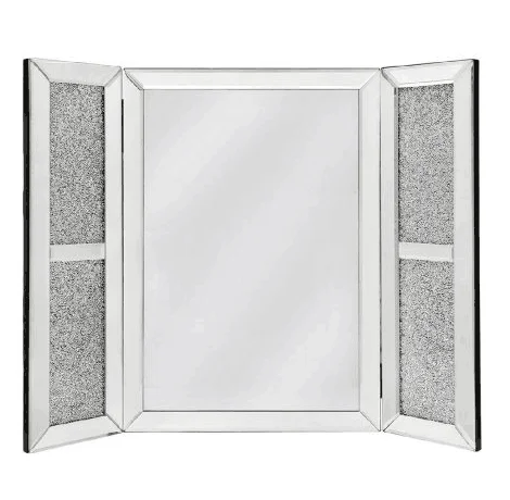 Gorgeous venetian mirror floating wave shape tripple make up mirror