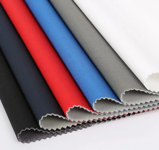 softshell jacket fabric for outdoor jacket 3 layer breathable waterproof laminated fleece fabric