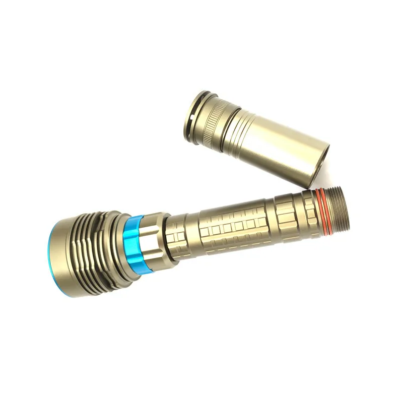 Professional 7000 Lumen L2/T6 7LED Flashlight for Scuba Diving Waterproof Underwater Torch for Deep Sea & Cave Use