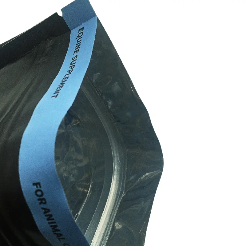 Custom Printed Large Size Block Bottom Ziplock horse food Fish Feed bags