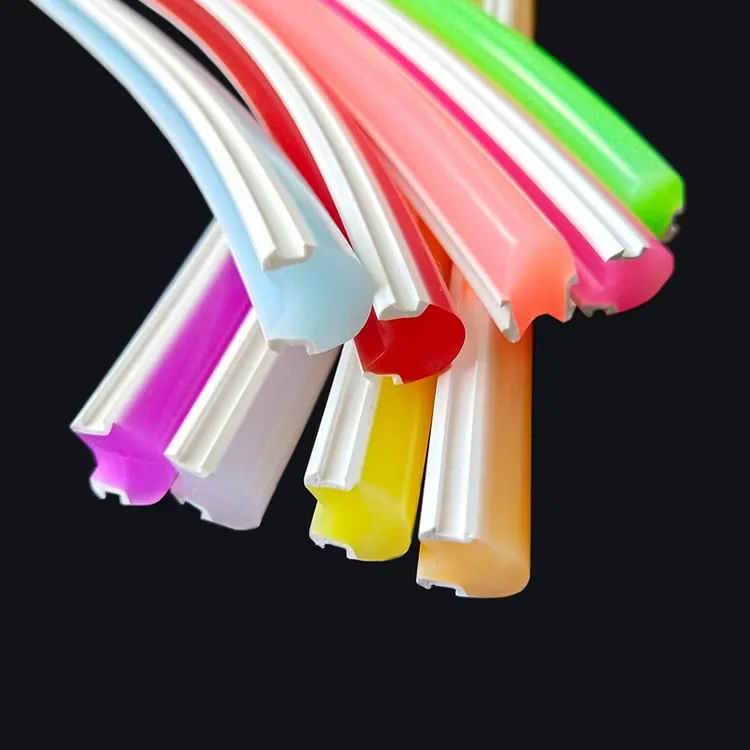 New generation separently neon tubes 6mm 8mm S type 12V flexible strip lights silicone flex led neon strip separate