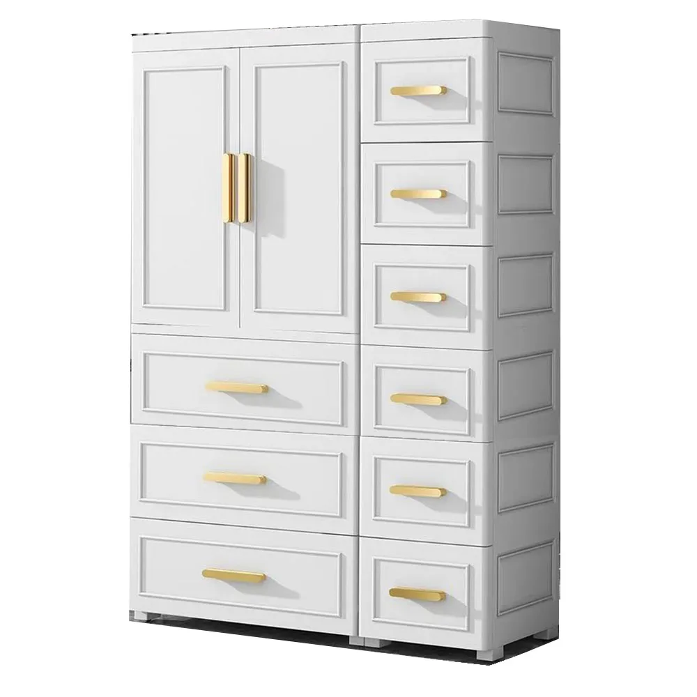 7-Layer Simple Plastic Storage Cabinet with Drawers for Baby Clothes and Kids Toys Organizer