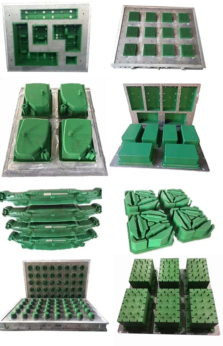 CNC process Ice box Styrofoam Mould Top Upper Cushion Pad EPS Mold Corner Pad Tub Cabinet Foam Packing Aluminum Alloy Mould