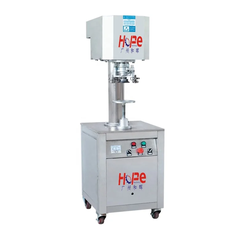 New Product Manual Vacuum Can Bottle Cover Sealer Seamer Food Metal Cap Canning Sealing Machine