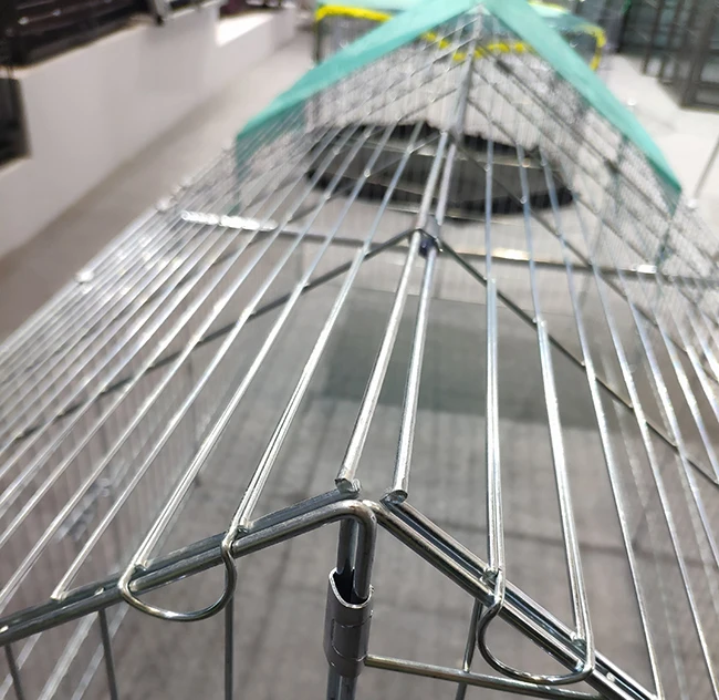 
Hot Sale Walk In Flooring Prefab Galvanized Wire Mesh For Chicken Coop With Door 