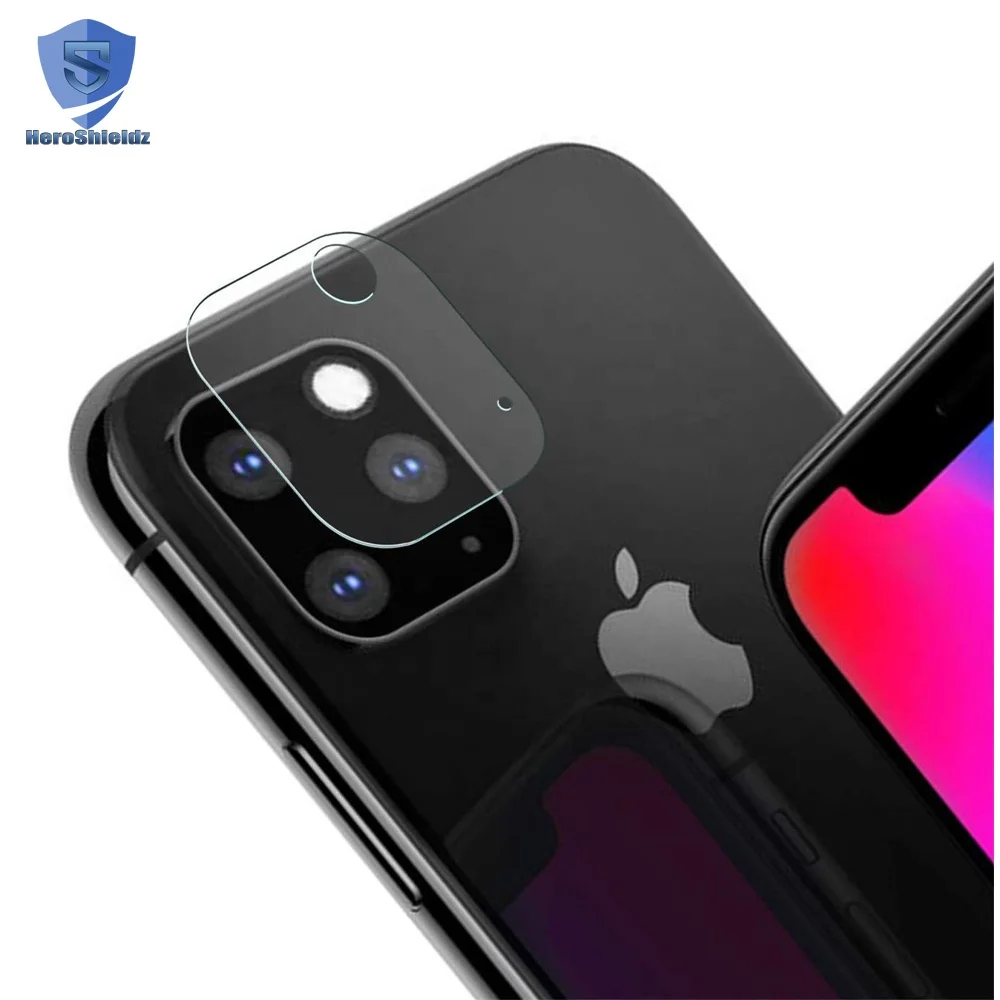 
2019 New 9H High Clear Camera Lens Glass Protector For iPhone 11, 2.5D Glass Transparent Camera Lens Protector for iPhone 11 Pro 
