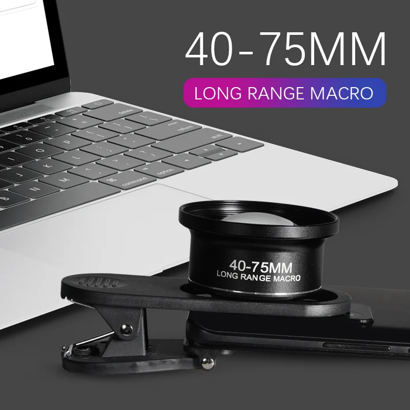 GiAi 2023 New Long-Distance 40mm-75mm Phone Macro Lens For Mobile Phone Iphone