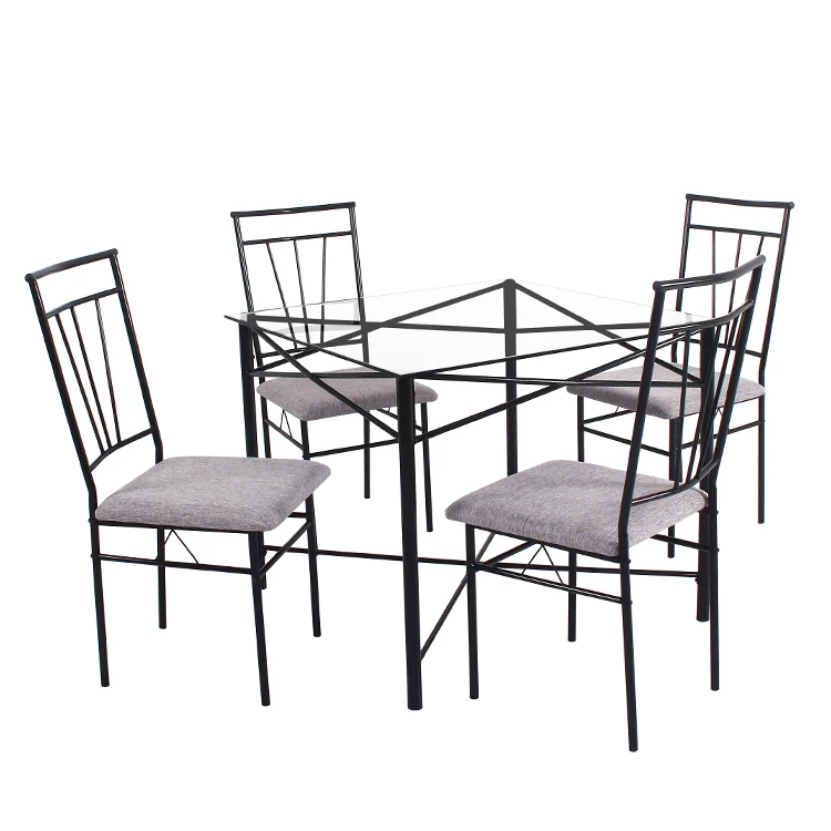 General use 5 Piece Table and chair Modern Antique Dining Set Furniture Multiple Colors Dinette Sets DS-0083