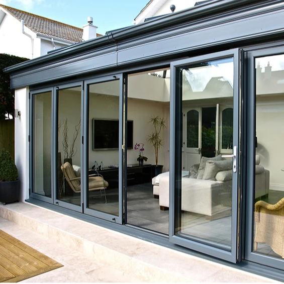 Customized color large glass panels design aluminum sliding patio door double glass sliding door