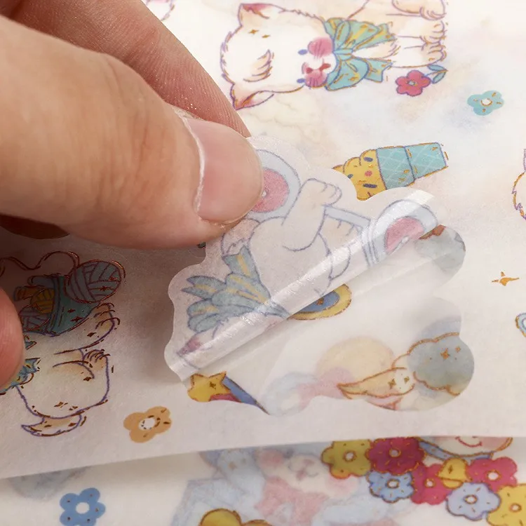 Custom Company Design Logo Self Adhesive Waterproof Label Cartoon Vinyl sticker Customized Printing Die Cutting Stickers