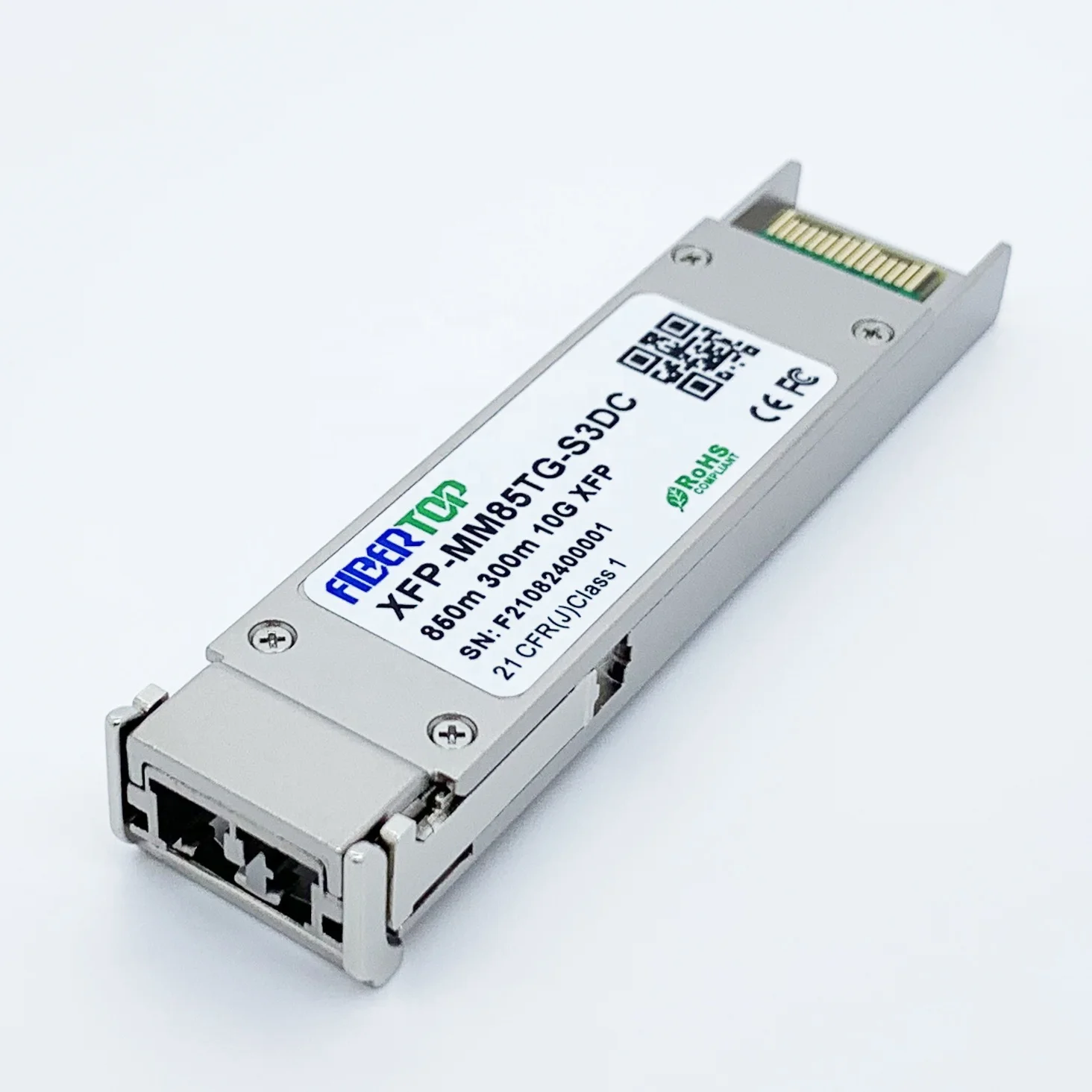 Fibertop для Cisco XFP-10G-MM-SR совместимый 10GBASE-SR XFP 850nm 300m DDM LC MMF трансивер
