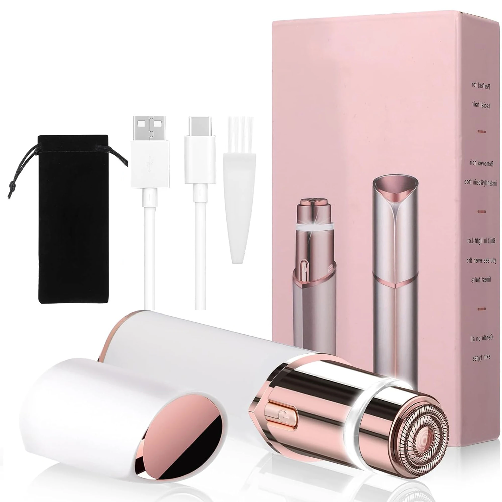 Eyebrow Trimmer Scissor Lady Shaver Epilator Nose Hair Trimmer Battery