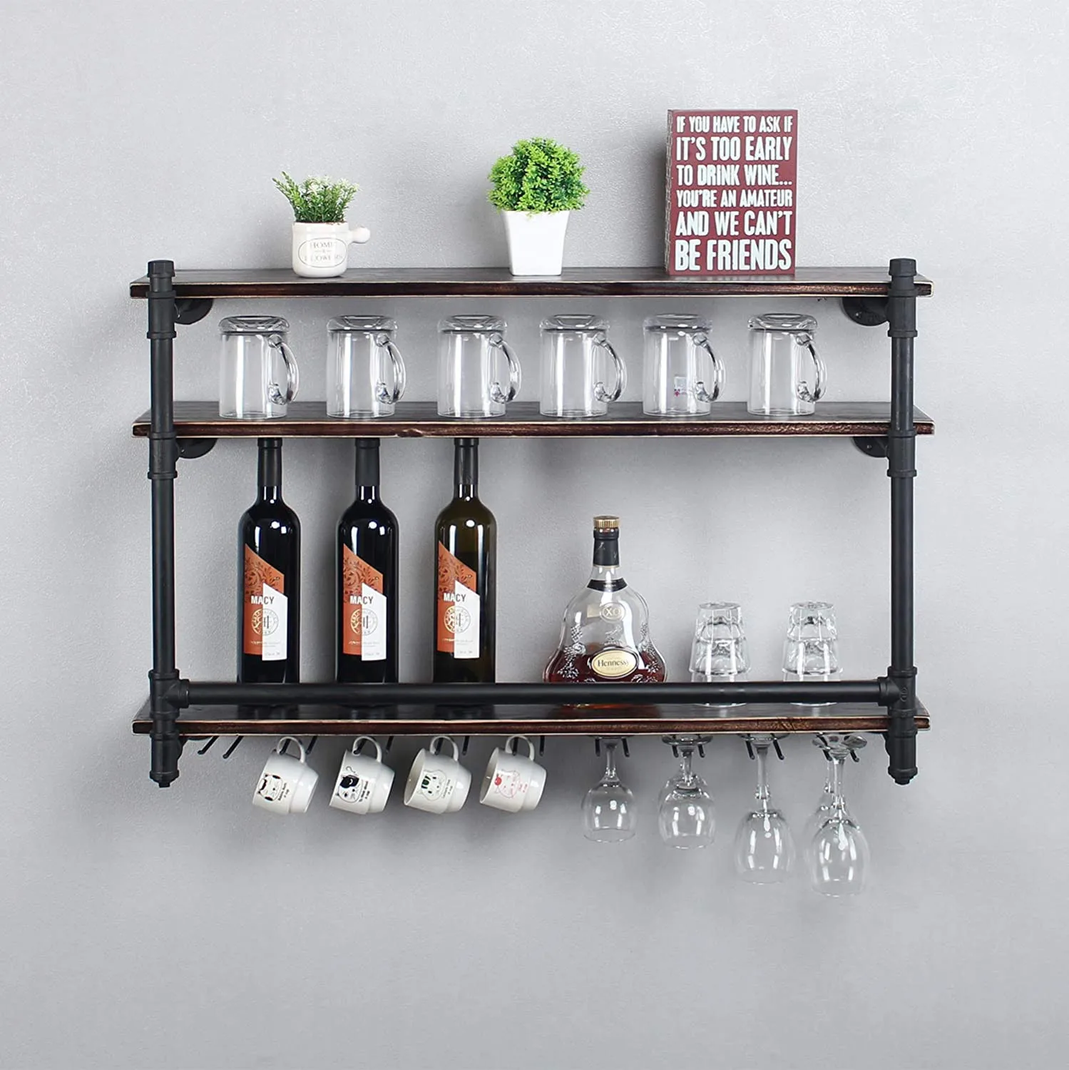 Glass Holder Hanging Wine Rack Decoration Goblet Storage Rack Wall Hanging Red Wine Upside down