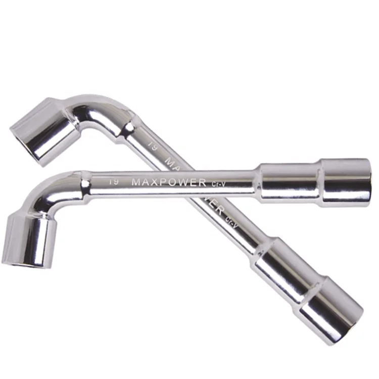 MAXPOWER Cr-V Dual End Open Long Arm L Shaped Socket Wrench